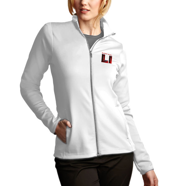 Antigua Women's Super Bowl LI Leader Full-Zip Pullover Jacket - White